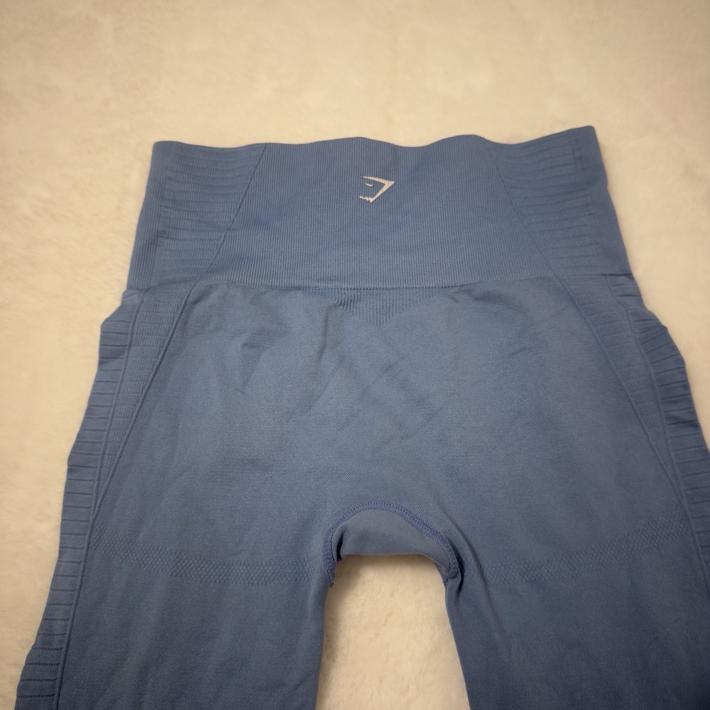 Gymshark Women's Energy Seamless Leggings Blue Stone Size S - Picture 5 of 7